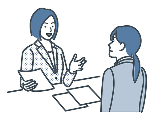 派遣会社のサポート
